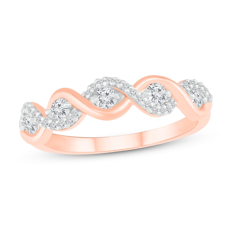 Diamond Ring 3/8 ct tw 10K Rose Gold