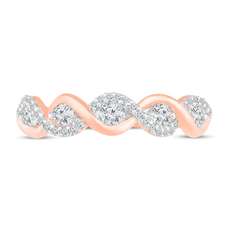 Diamond Ring 3/8 ct tw 10K Rose Gold