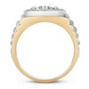 Men's Diamond Wedding Band 1/4 ct tw 10K Yellow Gold