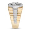 Men's Diamond Wedding Band 1/4 ct tw 10K Yellow Gold