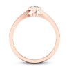 Diamond Solitaire Ring 1/5 ct tw Round-cut 10K Rose Gold