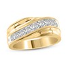 Men's Diamond Wedding Band 1 ct tw 14K Yellow Gold