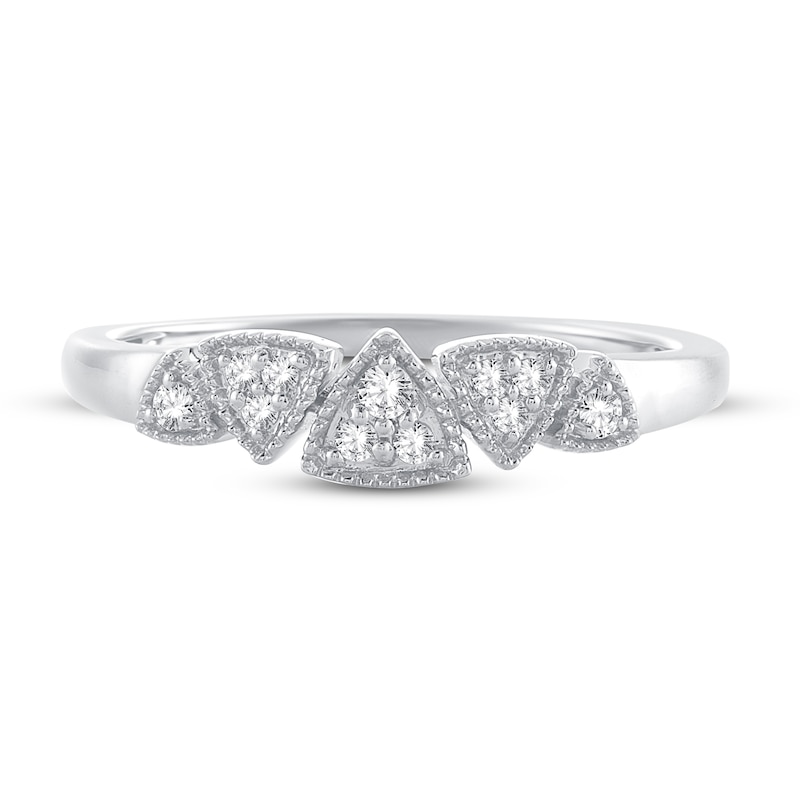 Main Image 3 of Diamond Ring 1/10 ct tw 10K White Gold
