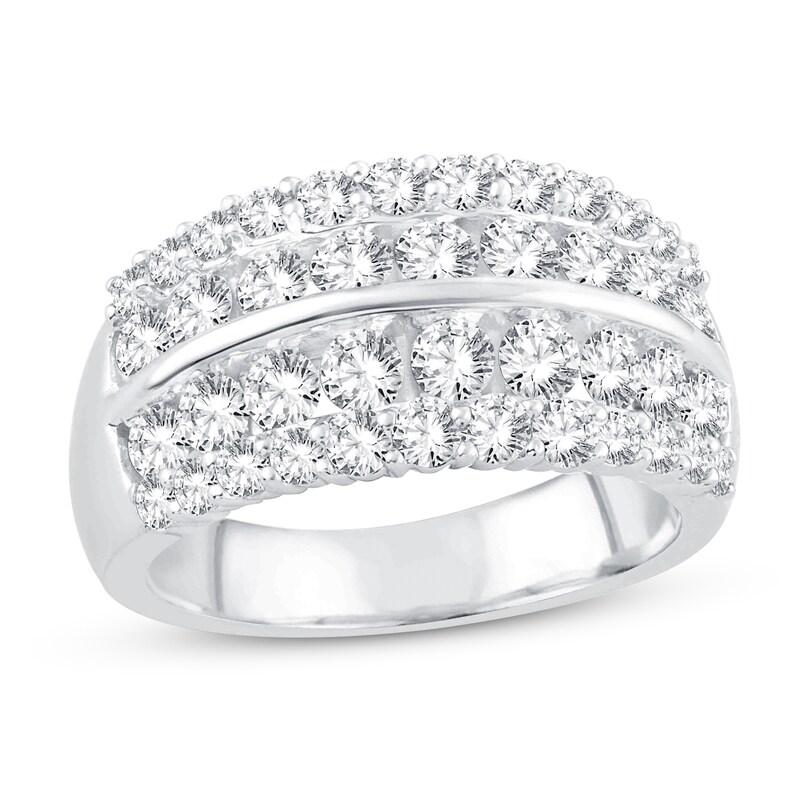 Main Image 1 of Diamond Fashion Ring 2 ct tw 14K White Gold