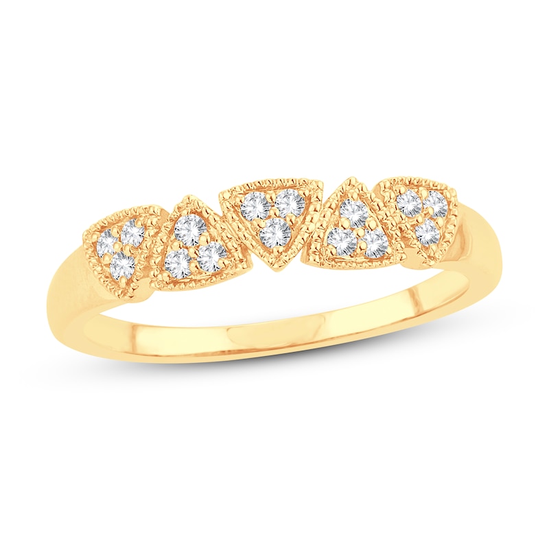 Main Image 1 of Diamond Fashion Ring 1/6 ct tw 10K Yellow Gold