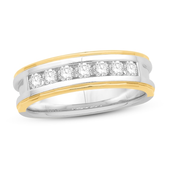 Adore Men's Diamond Ring 1/2 ct tw 14K Two-Tone Gold
