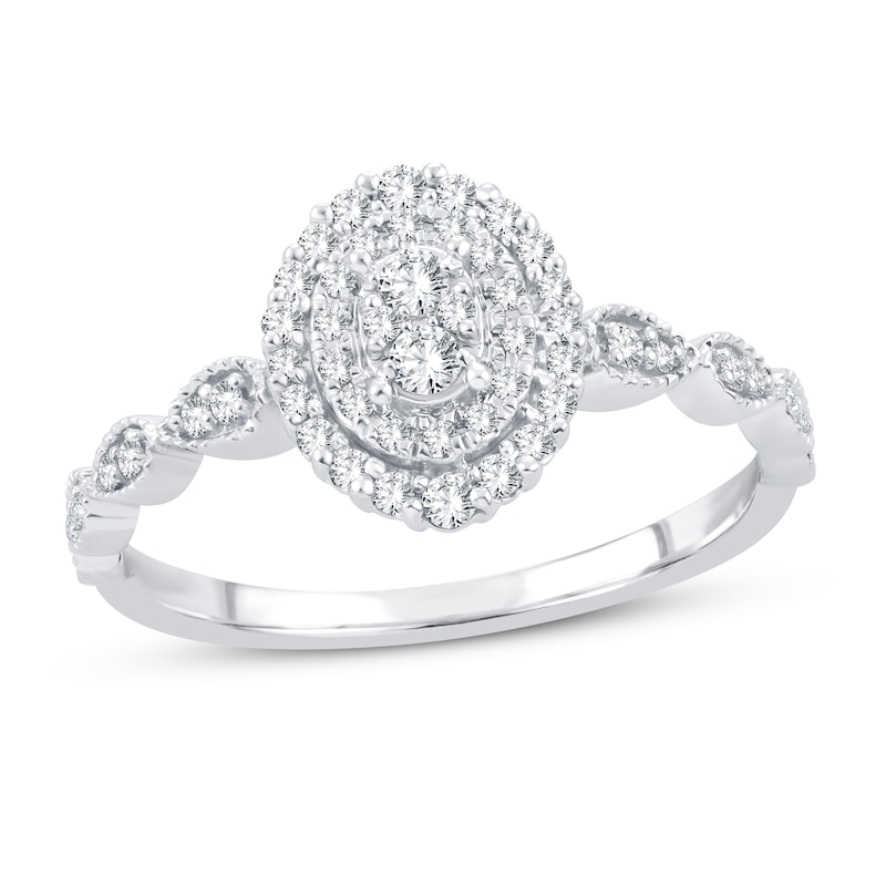 Diamond Fashion Ring 1/4 ct tw 10K White Gold