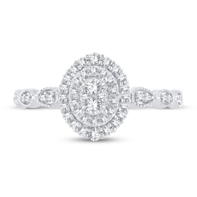 Diamond Fashion Ring 1/4 ct tw 10K White Gold