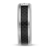 Diamond Wedding Band 1/6 ct tw Black Tungsten