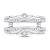 Round-cut Diamond Enhancer Ring 1/4 ct tw 14K White Gold