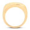 Men's Diamond Wedding Band 1-1/2 ct tw Round-cut 10K Yellow Gold