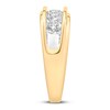 Men's Diamond Wedding Band 1-1/2 ct tw Round-cut 10K Yellow Gold