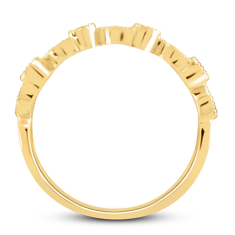 Main Image 3 of Diamond Stacking Ring 1/5 ct tw 10K Yellow Gold