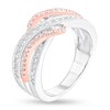 Diamond Fashion Rings 1/2 ct tw Round-cut 10K Two-Tone Gold