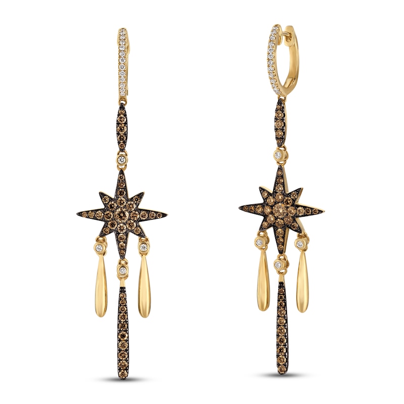 Le Vian Chocolatier Earrings 1 1/5 ct tw Diamonds 14K Honey Gold