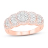 Thumbnail Image 1 of Diamond Fashion 5-Stone Cluster Ring 5/8 ct tw Round-cut 10K Rose Gold