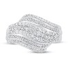 Thumbnail Image 2 of Diamond Ring 5/8 ct tw Round-cut Sterling Silver