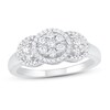 Thumbnail Image 1 of Diamond Fashion Ring 1/2 ct tw Round-cut 10K White Gold