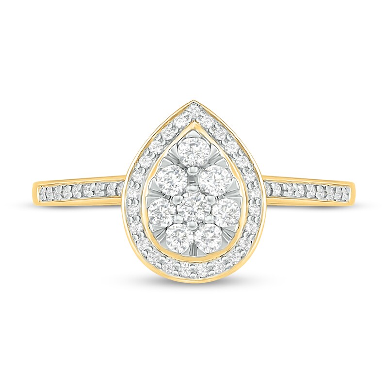 Diamond Fashion Ring 1/3 ct tw Round-cut 10K Yellow Gold