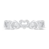 Thumbnail Image 2 of Diamond Heart Ring 1/20 ct tw Sterling Silver