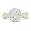 Thumbnail Image 1 of Diamond Fashion Ring 1/2 ct tw Round & Baguette 10K Yellow Gold