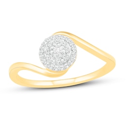 Diamond Fashion Ring 1/6 ct tw Round-cut 10K Yellow Gold
