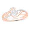 Thumbnail Image 0 of Diamond Promise Ring 1/6 ct tw Round-cut 10K Rose Gold
