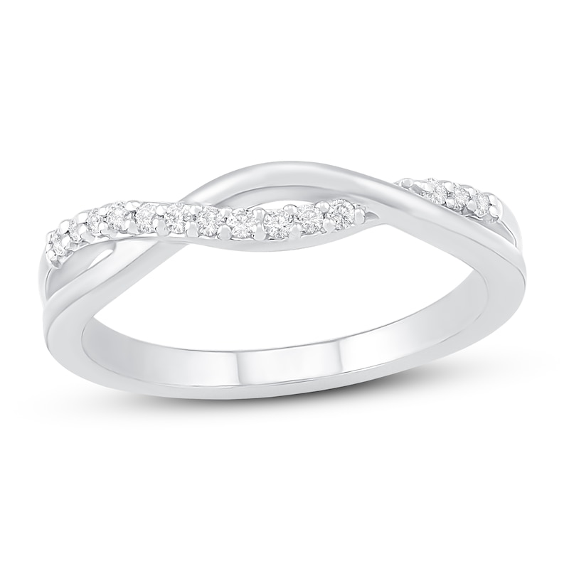 Diamond Stackable Ring 1/10 ct tw 10K White Gold