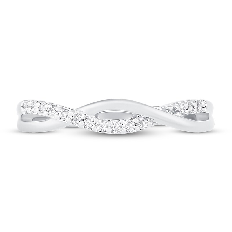 Diamond Stackable Ring 1/10 ct tw 10K White Gold