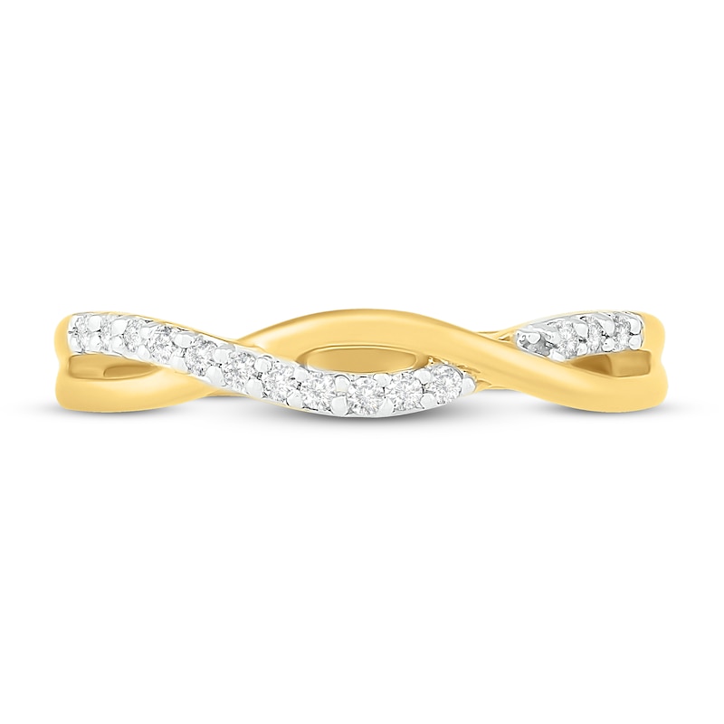 Main Image 2 of Diamond Stackable Ring 1/10 ct tw 10K Yellow Gold