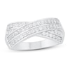Thumbnail Image 1 of Diamond Ring 1/2 ct tw Round-cut Sterling Silver