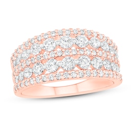 Diamond Fashion Ring 1 ct tw Round-cut 10K Rose Gold
