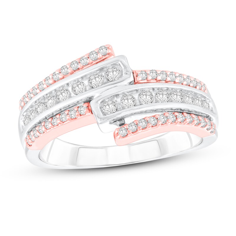Diamond Fashion Ring 1/2 ct tw 10K Two-Tone Gold