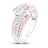 Diamond Fashion Ring 1/2 ct tw 10K Two-Tone Gold