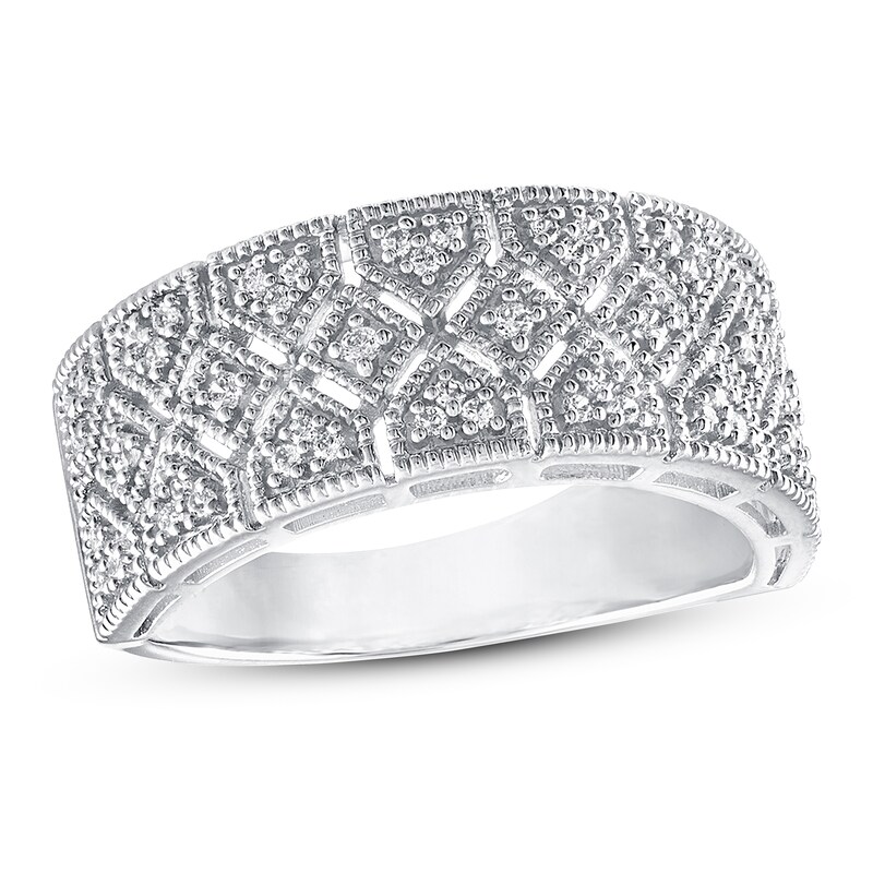 Diamond Ring 1/4 ct tw Round-cut Sterling Silver