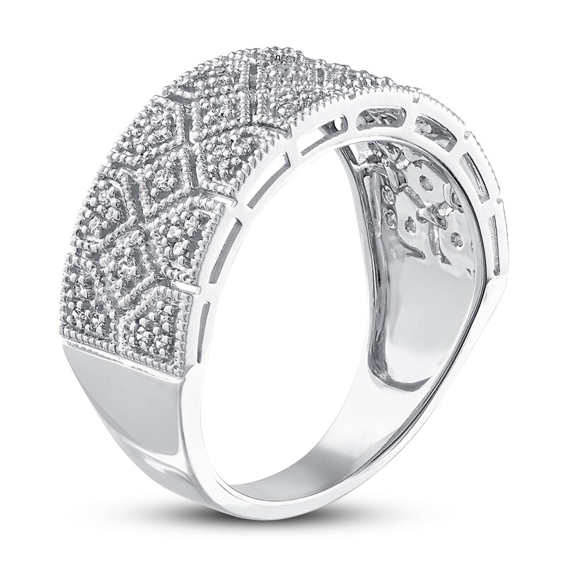 Diamond Ring 1/4 ct tw Round-cut Sterling Silver