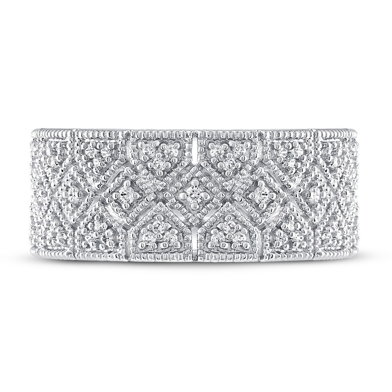 Diamond Ring 1/4 ct tw Round-cut Sterling Silver