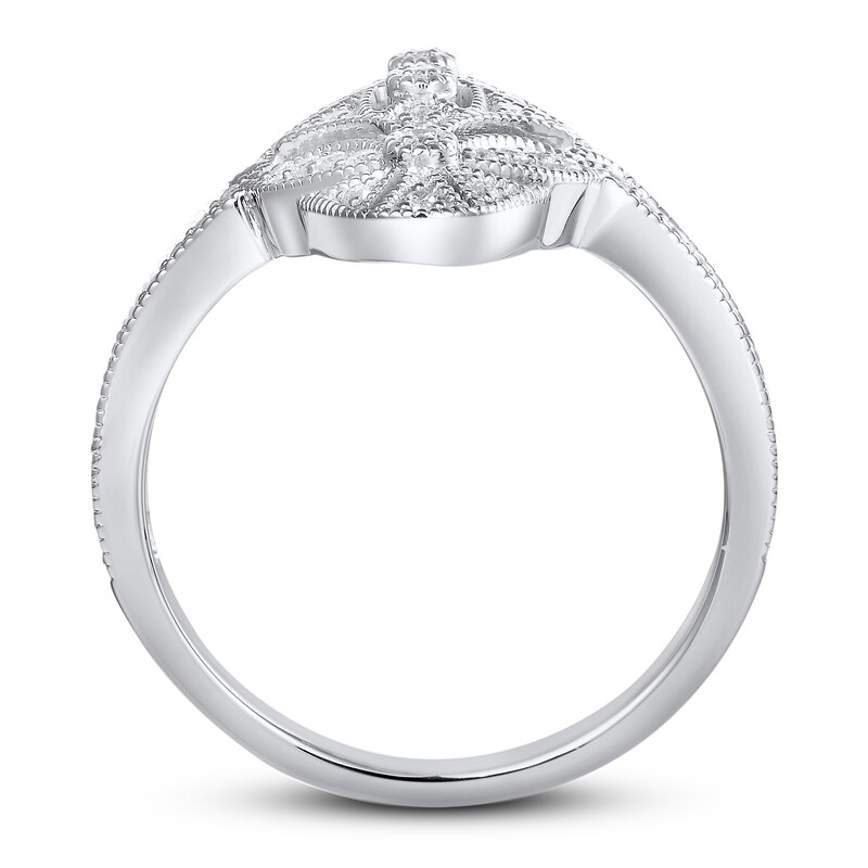 Main Image 3 of Diamond Ring 1/4 ct tw Round-cut Sterling Silver