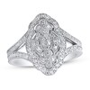 Thumbnail Image 1 of Diamond Ring 1/2 ct tw Round-cut Sterling Silver - Size 7