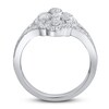 Thumbnail Image 3 of Diamond Ring 1/2 ct tw Round-cut Sterling Silver - Size 7