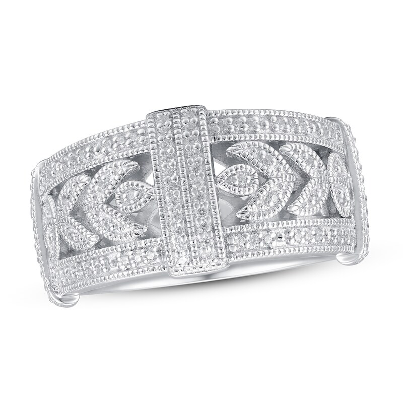 Main Image 1 of Diamond Ring 1/4 ct tw Round-cut Sterling Silver