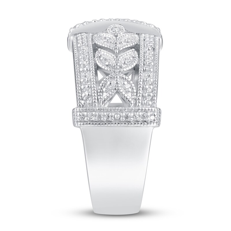 Main Image 2 of Diamond Ring 1/4 ct tw Round-cut Sterling Silver