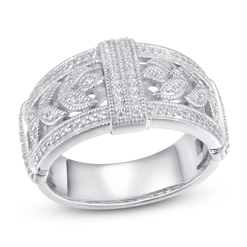 Main Image 4 of Diamond Ring 1/4 ct tw Round-cut Sterling Silver