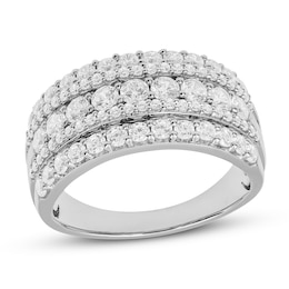 Diamond Ring 1-1/2 ct tw Round-cut 10K White Gold