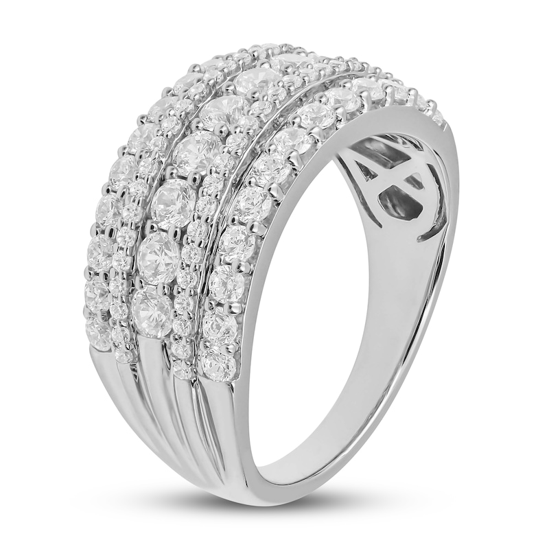 Diamond Ring 1-1/2 ct tw Round-cut 10K White Gold