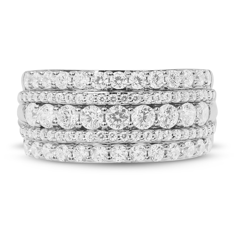 Diamond Ring 1-1/2 ct tw Round-cut 10K White Gold