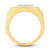 Men's Diamond Ring 1-1/2 ct tw Round-cut 10K Two-Tone Gold