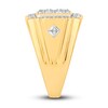 Men's Diamond Ring 1-1/2 ct tw Round-cut 10K Two-Tone Gold