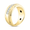 Men's Diamond Wedding Band 3/4 ct tw Round-cut 10K Yellow Gold