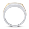 Men's Diamond Ring 1/4 ct tw Round-cut 10K Two-Tone Gold